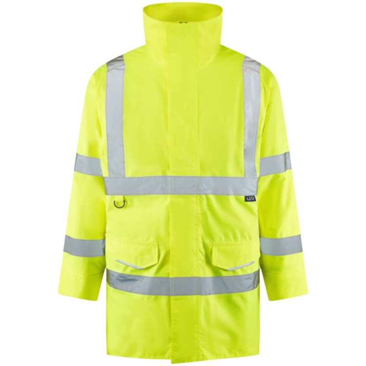 Leo Workwear A01-Y TAWSTOCK Leo EcoViz 4K Baffle Lined Anorak